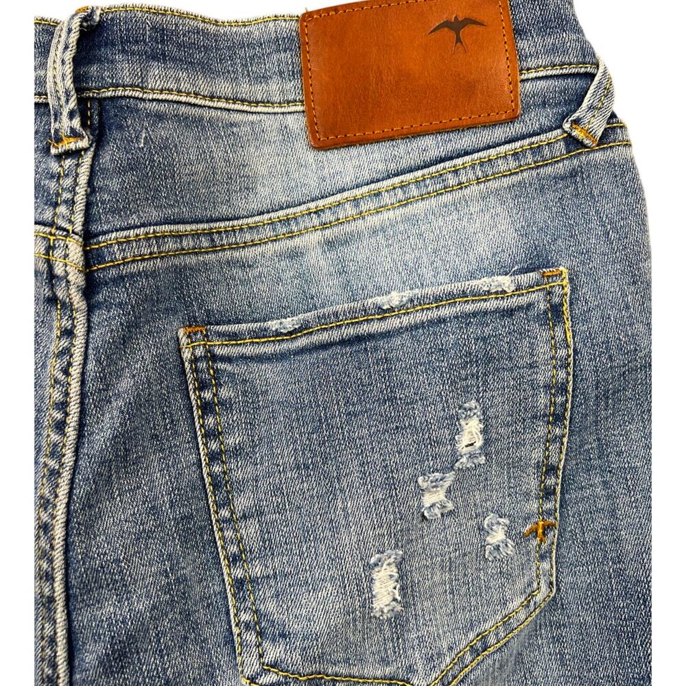 Serra by Joie Rucker Light Wash Distressed Straight Jeans Stretch Denim - 28 - Picture 10 of 10